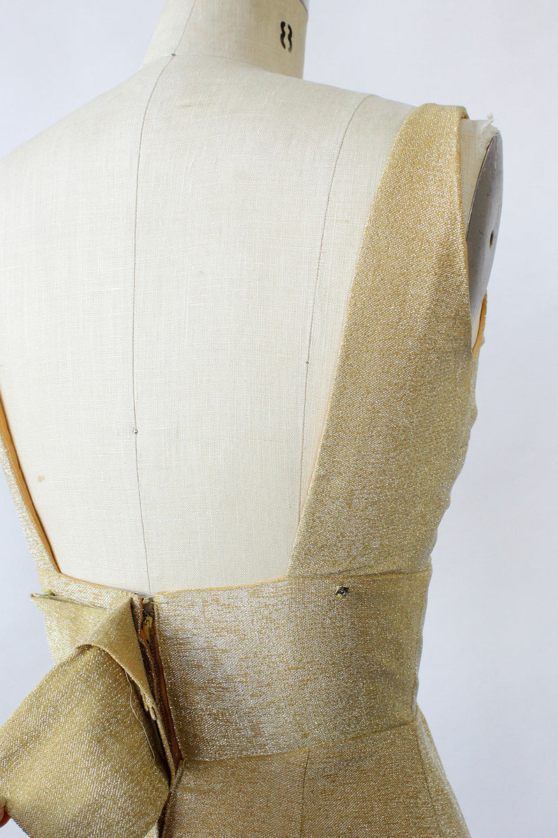 Gilded Bow Back Dress