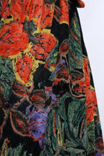 Watercolor Gauze Wrap Dress S/M