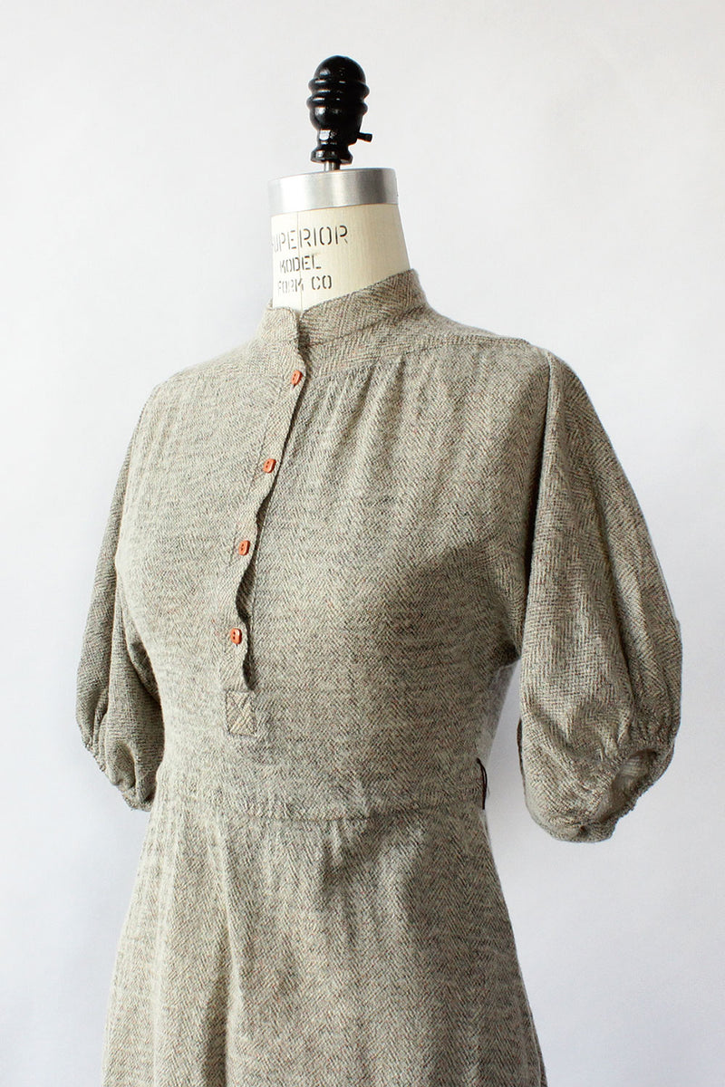Fuzzy Dolman Peasant Dress XS