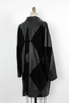 LAYAWAY • Harlequin Black Leather/Suede Flare Jacket S-L