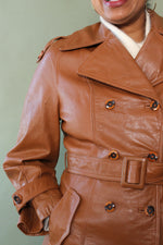 Cinnamon Leather '70s Trench M