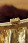 Gold Foil Pouch Purse