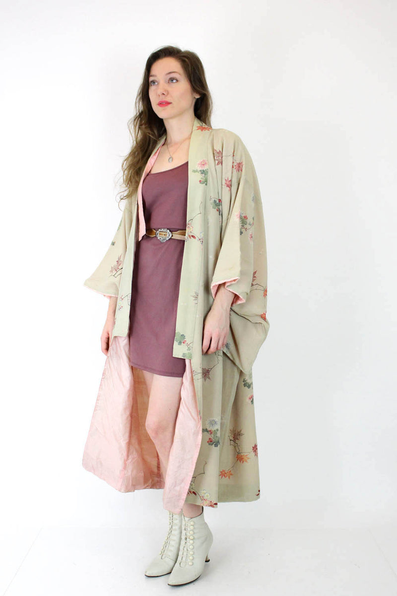 Handpainted Silk Crepe Kimono