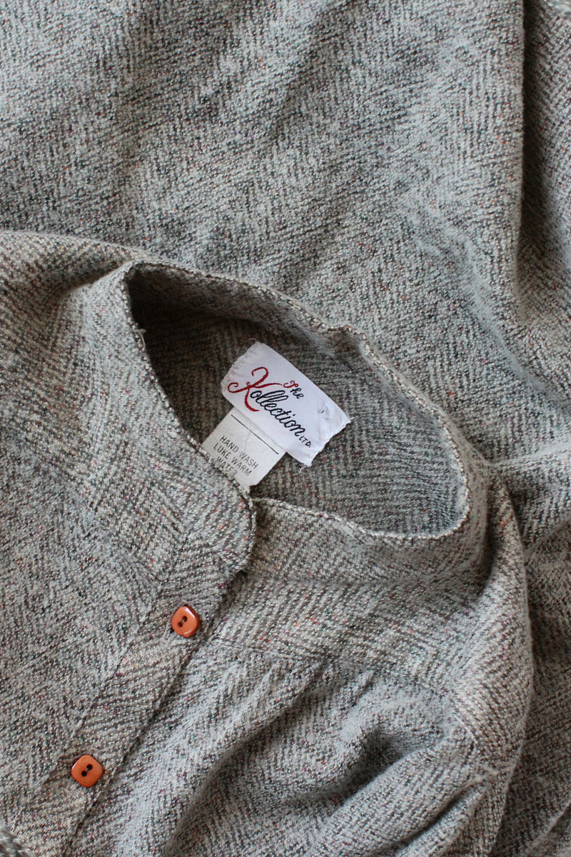 Fuzzy Dolman Peasant Dress XS
