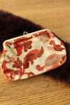Coral Chenille Change Purse