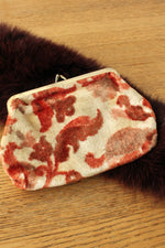 Coral Chenille Change Purse