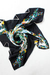 Folk Floral Silk Scarf