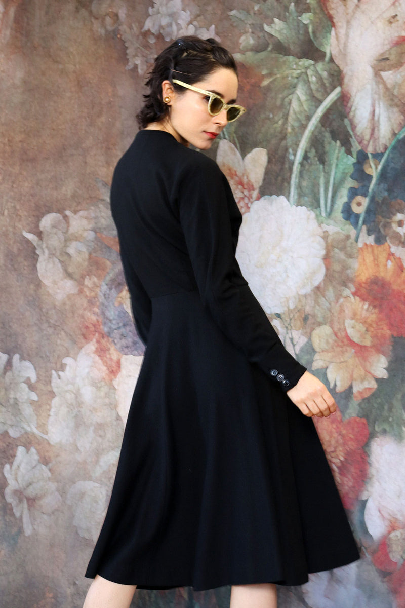 Leslie Fay Wool Flare Dress XS/S OMNIA Leslie Fay Wool Flare Dress XS/S OMNIA