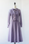I Magnin Lilac Velveteen Dress Set M