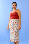Silk Butterfly Bias Skirt M/L