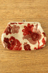 Coral Chenille Change Purse