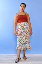 Silk Butterfly Bias Skirt M/L