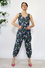 Komil Midnight Floral Jumpsuit S