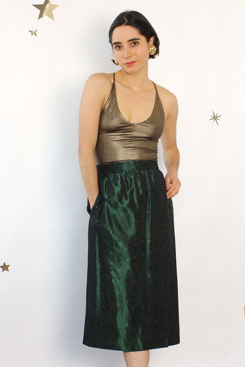 Moiré Mistletoe Skirt S