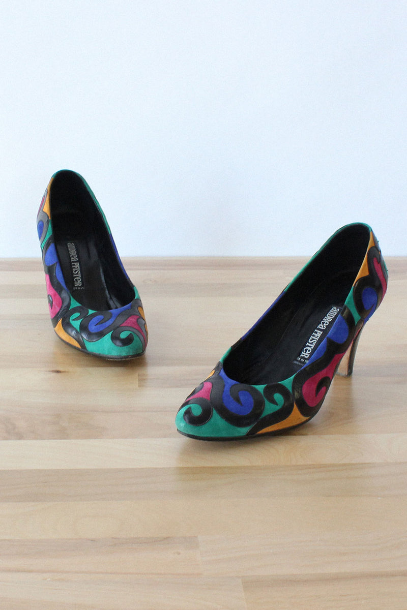 Andrea Pfister Swirl Heels 5