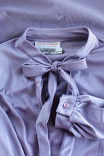 I Magnin Lilac Velveteen Dress Set M