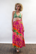Janis Neon Maxi Skirt XS
