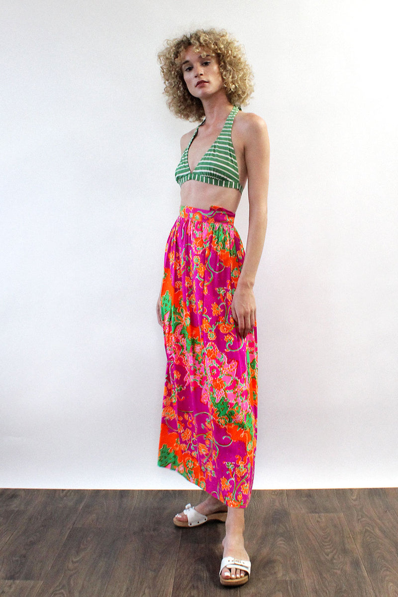 Janis Neon Maxi Skirt XS