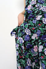 Komil Midnight Floral Jumpsuit S