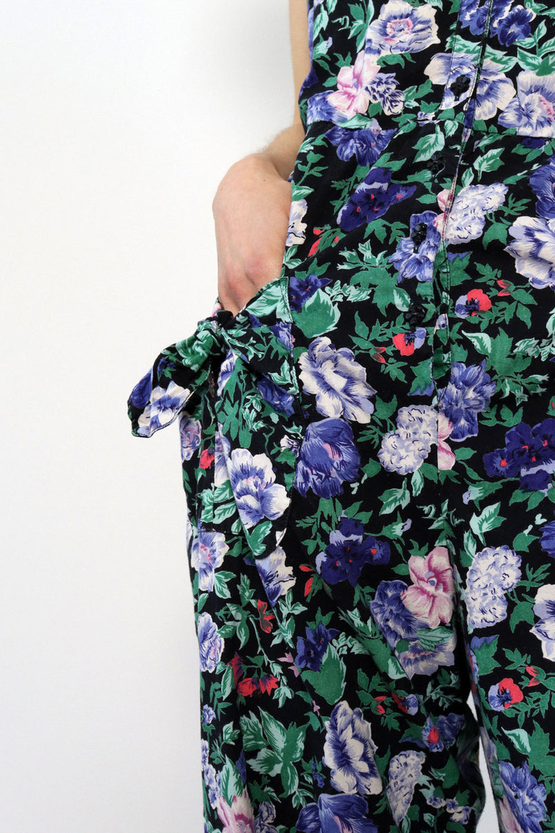 Komil Midnight Floral Jumpsuit S