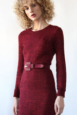Burgundy Metallic Sweaterdress XS-M