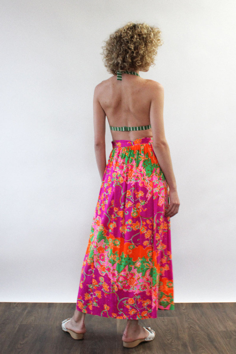 Janis Neon Maxi Skirt XS