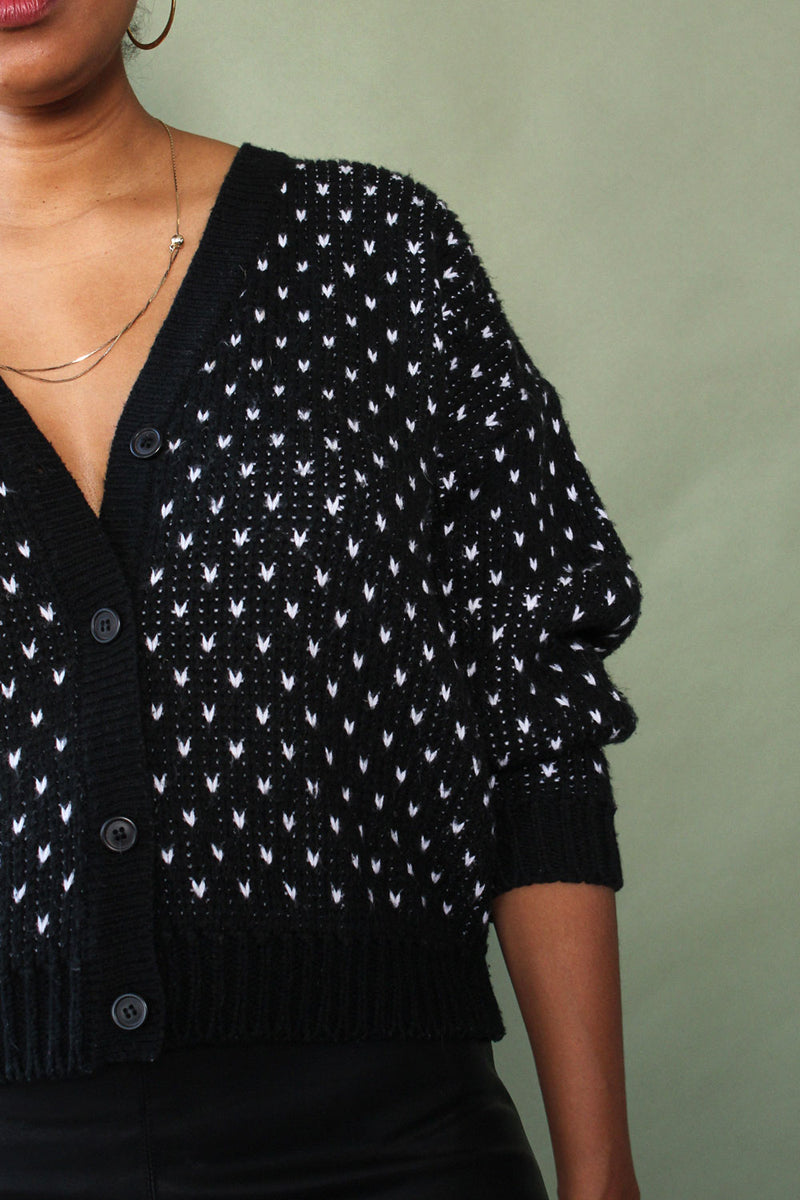 Speckled Slouchy Sportif Cardigan M
