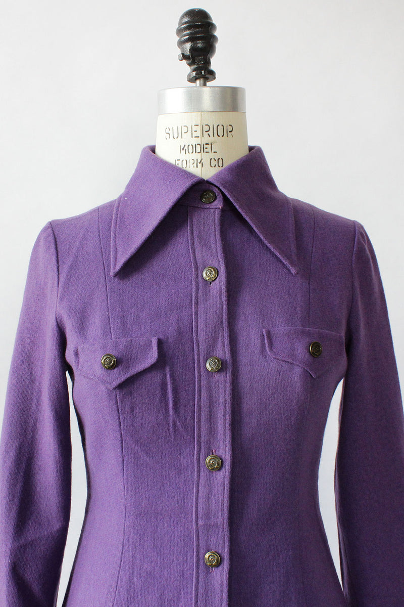 Felted Purple Shirtdress XS/S