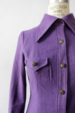 Felted Purple Shirtdress XS/S