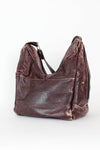 distressed leather hobo bag