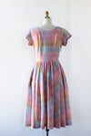 Rainbow Pastel Plaid Dress M