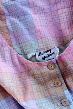 Rainbow Pastel Plaid Dress M