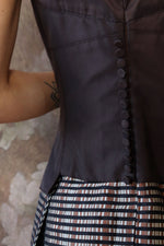 Carolina Herrera Silk Bustier Dress w/ Bolero S