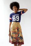 70s Nature Print Skirt XS