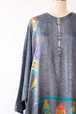 Silk Fish Batik Caftan OS