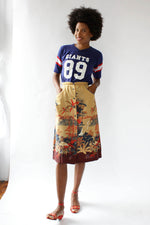 70s Nature Print Skirt XS