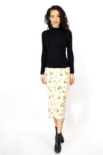 ~ Marked Down ~ Minimal Map Print Knit Skirt M