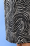 YSL Silk Zebra Tie Skirt M