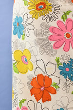 Graphic Flower Power Maxi Skirt M/L