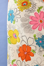 Graphic Flower Power Maxi Skirt M/L