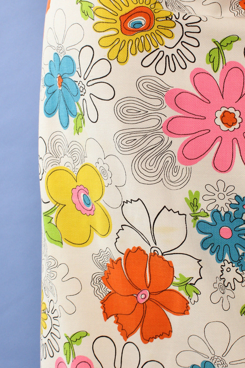 Graphic Flower Power Maxi Skirt M/L