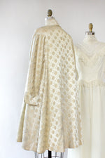 Ivory Brocade Flared Opera Jacket S/M