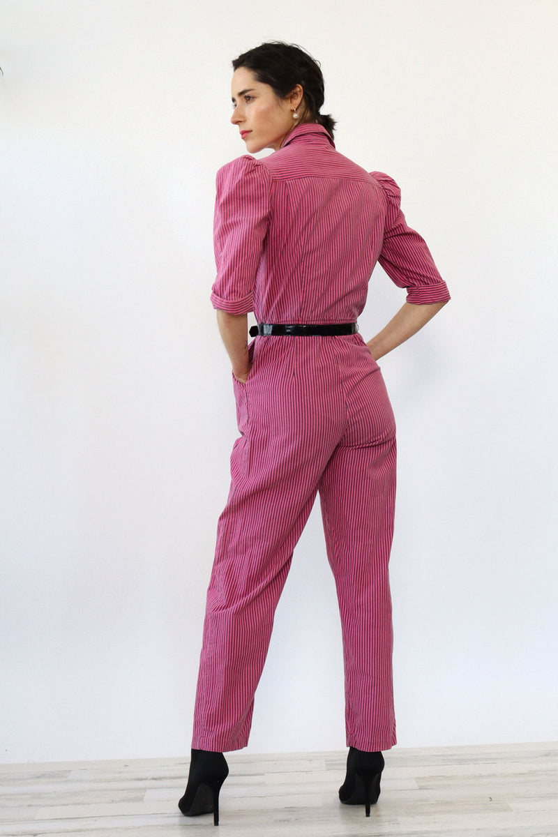Blair Pinstripe Jumpsuit XS