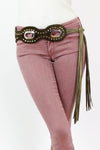 60s Studded Fringe Belt