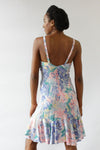 Silk Watercolor Flutter Slipdress XS/S