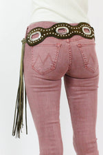 60s Studded Fringe Belt