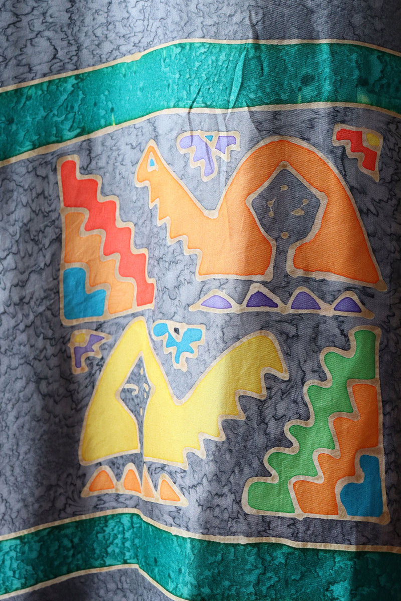 Silk Fish Batik Caftan OS