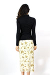 ~ Marked Down ~ Minimal Map Print Knit Skirt M