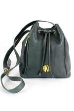vintage forest green  bag