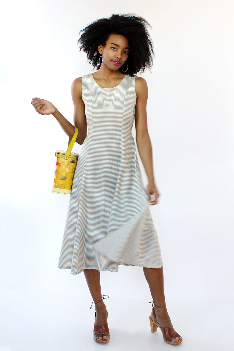 Moss Gingham Dress M